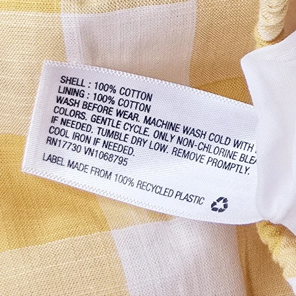 🍁🎃 12 month NWOT Sunflower yellow Gingham onesie.  Cat & Jack. - Picture 5 of 9